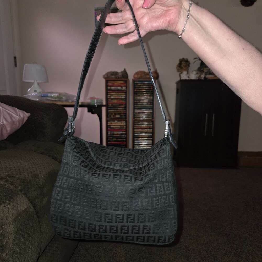 Vintage Fendi  Shoulder Bag Monogram FF Shoulder bag Zucchino pattern